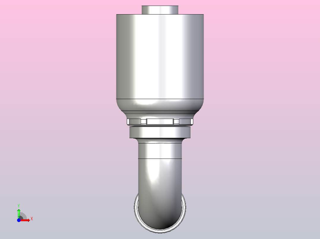 标准液压接头1ET43-18-10前视图