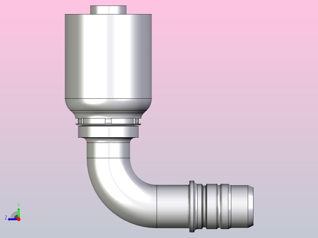 标准液压接头1ET43-18-10右视图