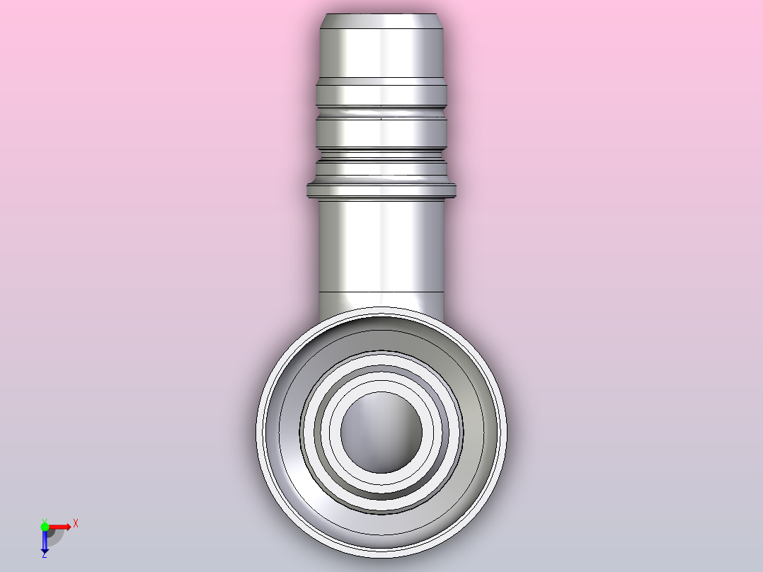 标准液压接头1ET43-18-10俯视图