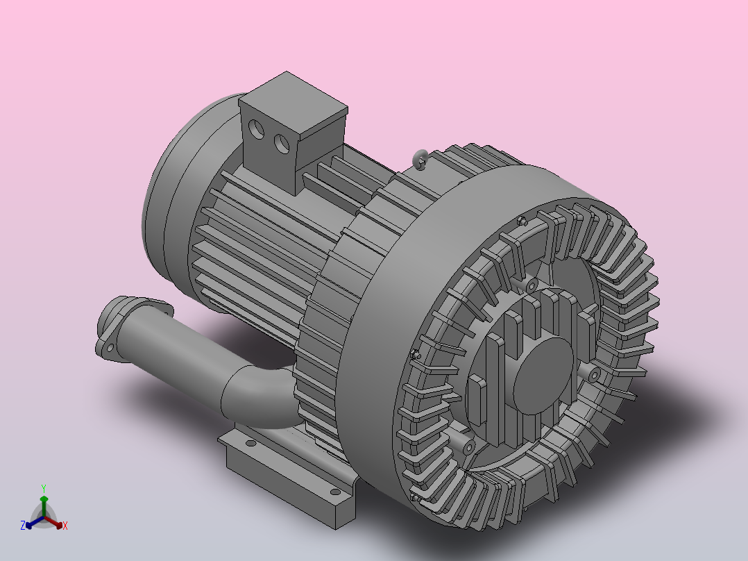 DG-640系列[DG-640-36]高压鼓风机‘高速风机主视图
