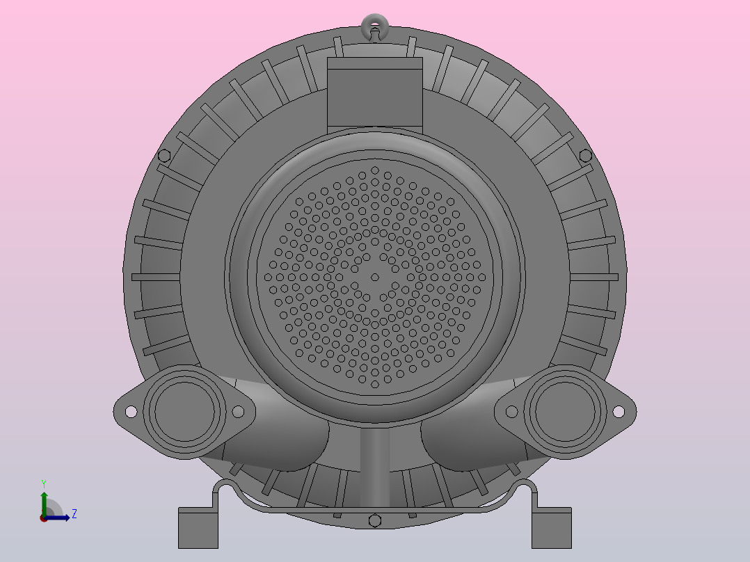 DG-640系列[DG-640-36]高压鼓风机‘高速风机左视图