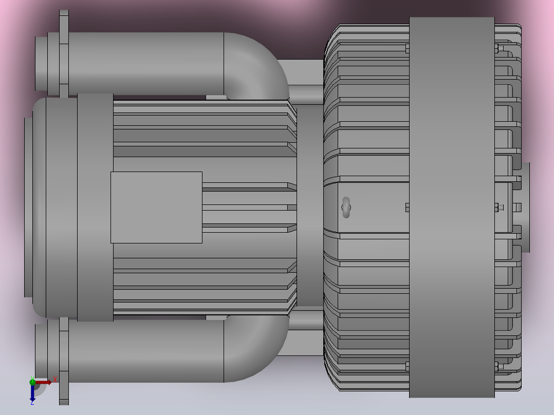 DG-640系列[DG-640-36]高压鼓风机‘高速风机俯视图