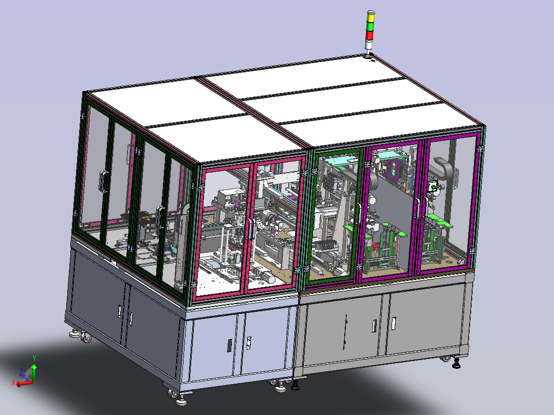 全自动动力锂电池叠片机主视图