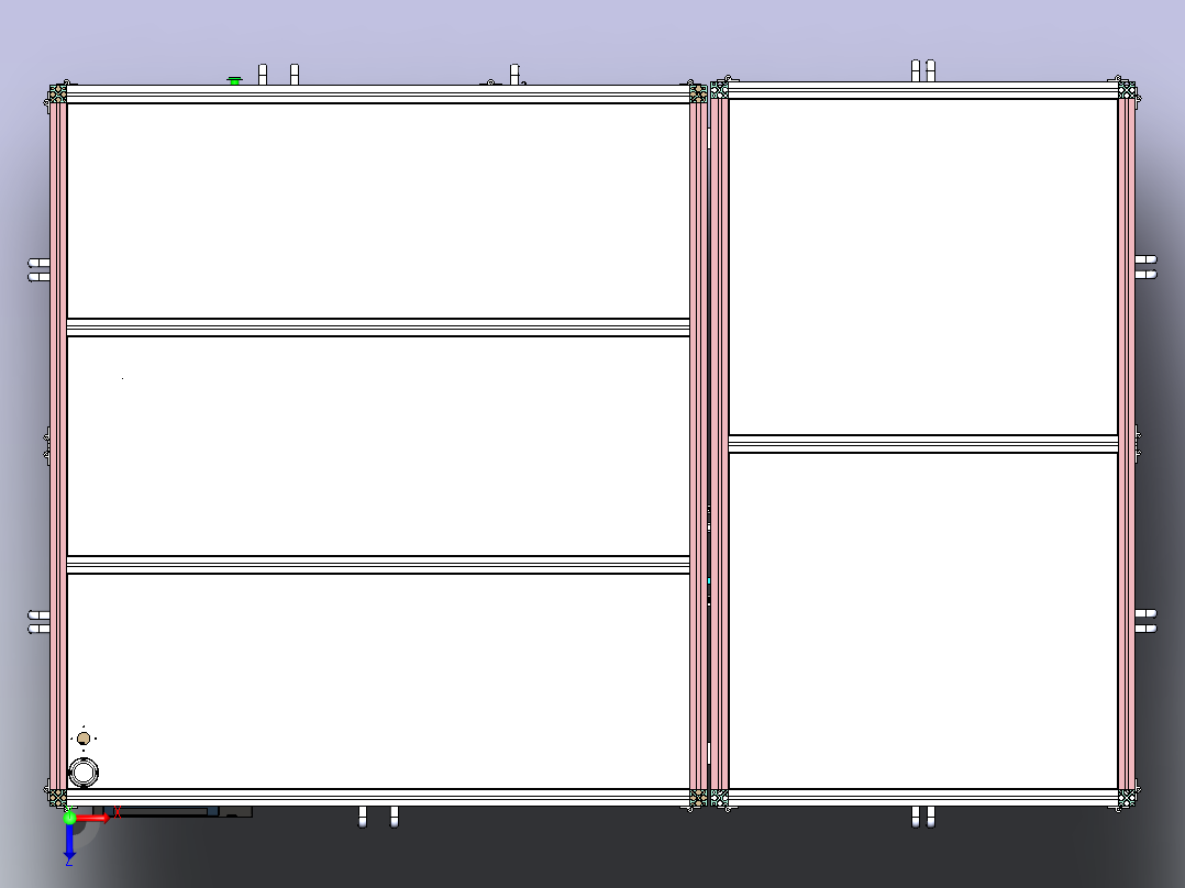 全自动动力锂电池叠片机俯视图