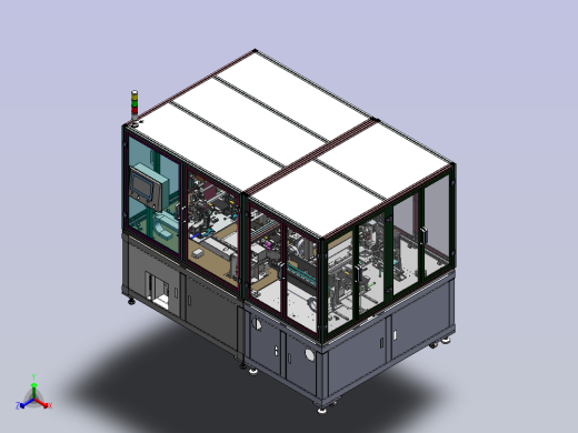 全自动动力锂电池叠片机正等轴测缩略图