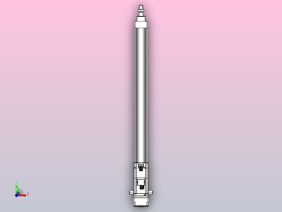 轻载电动缸TPA-ESR40-1210C-L550-MR-TC-W-P40-C3前视图