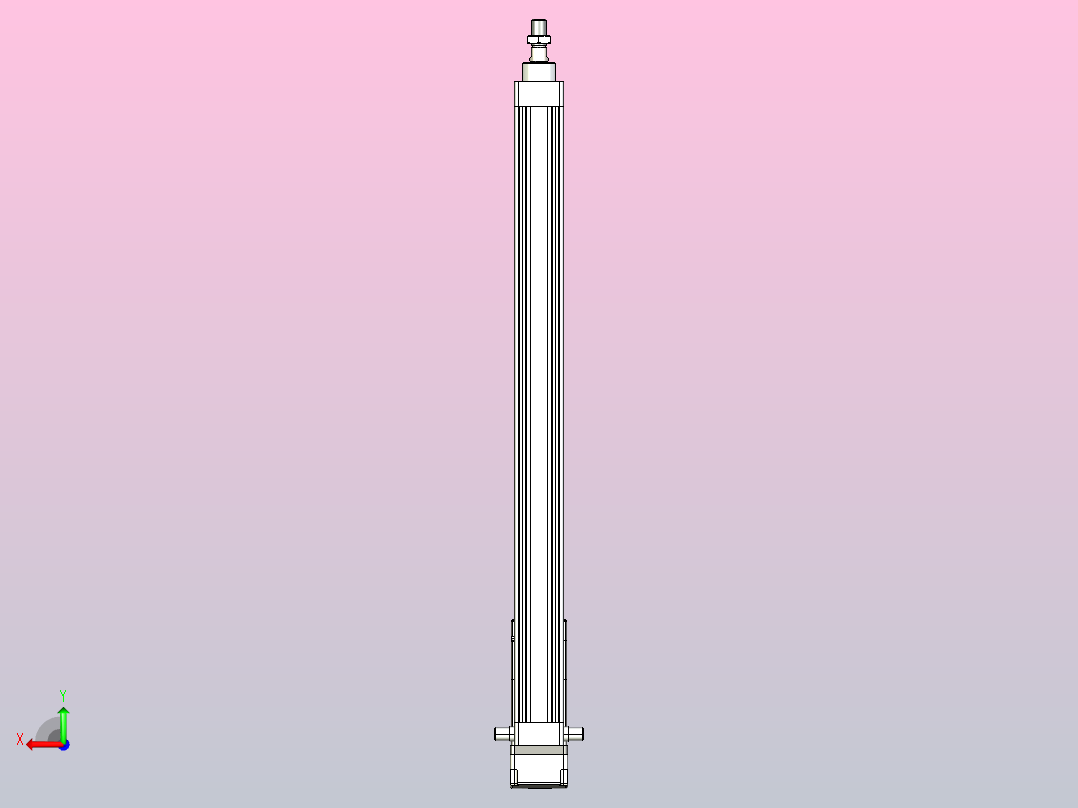 轻载电动缸TPA-ESR40-1210C-L550-MR-TC-W-P40-C3后视图