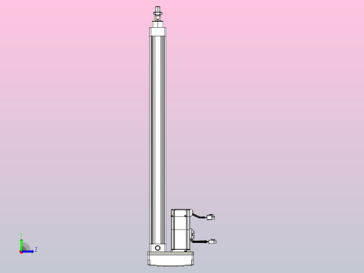 轻载电动缸TPA-ESR40-1210C-L550-MR-TC-W-P40-C3左视缩略图