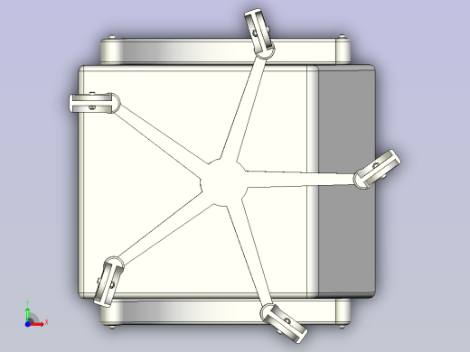 活动椅3D模型前视缩略图