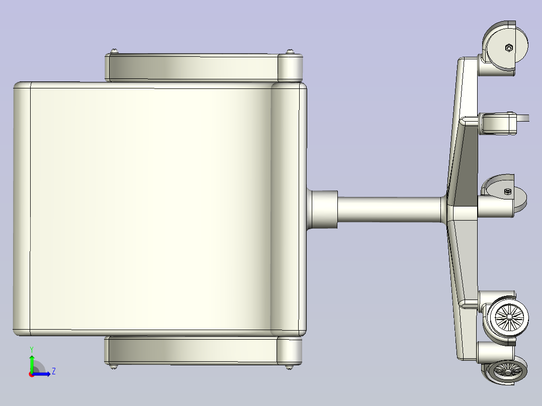 活动椅3D模型左视图