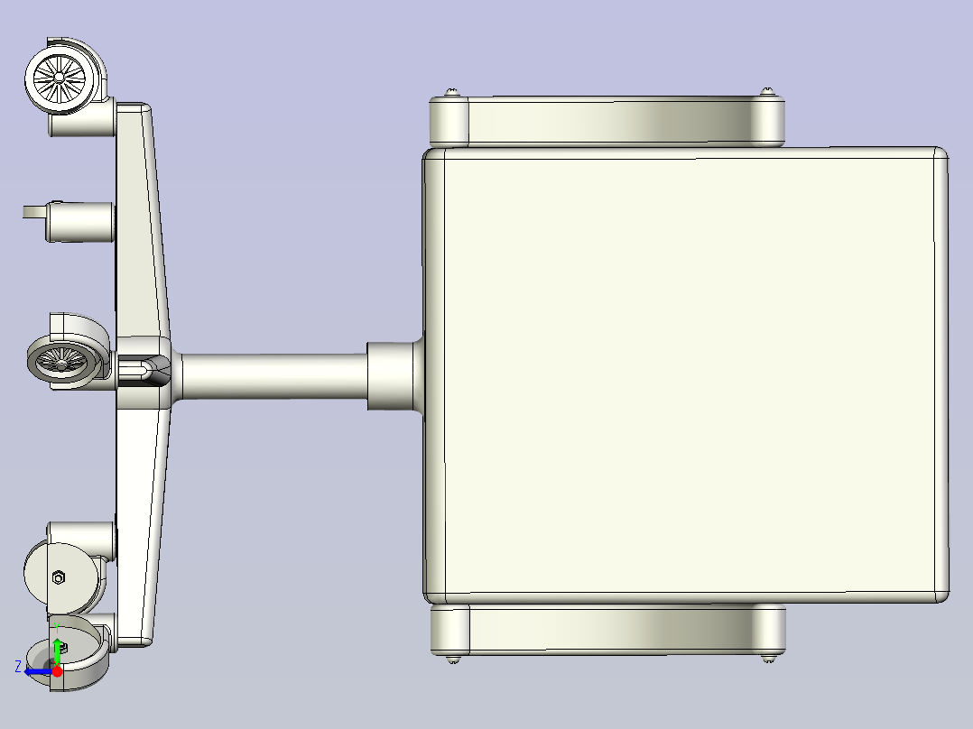 活动椅3D模型右视图
