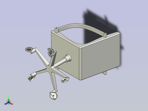 活动椅3D模型正等轴测缩略图