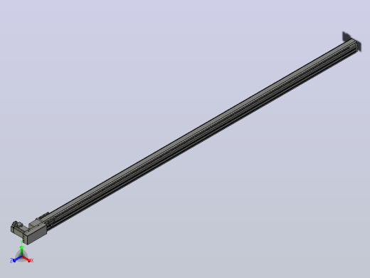 皮带直线轴半封闭可选导轨TPA-HNB-65S-90-L2500-MR-Y-P10-N3正等轴测缩略图