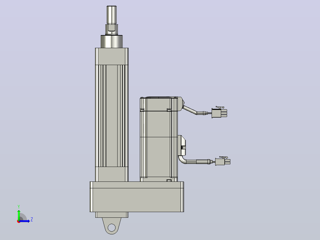 轻载电动缸TPA-ESR40-1210C-L50-MR-CA-W-P40-C3左视图