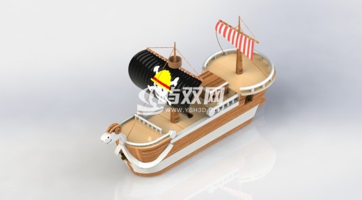 海贼王路飞航船模型缩略图