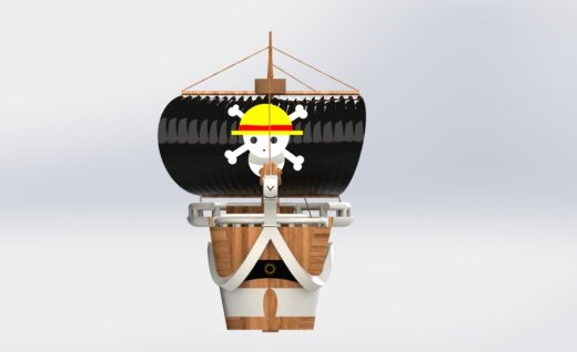 海贼王路飞航船模型缩略图