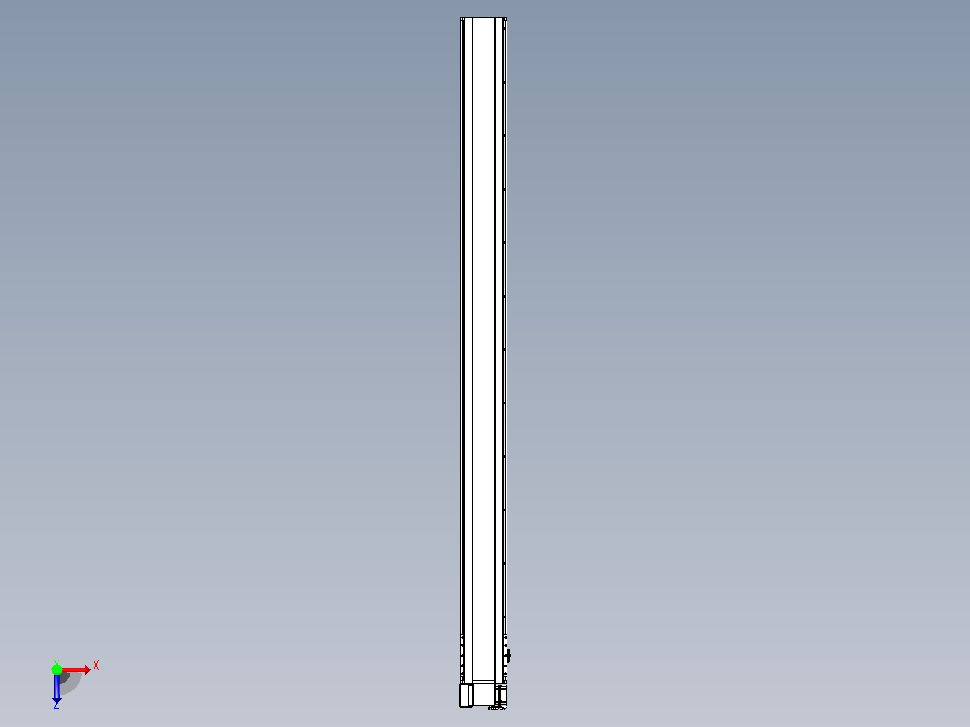 皮带直线轴半封闭可选导轨TPA-HNB-175D-140-L2200-LP-C-P75-N3俯视图