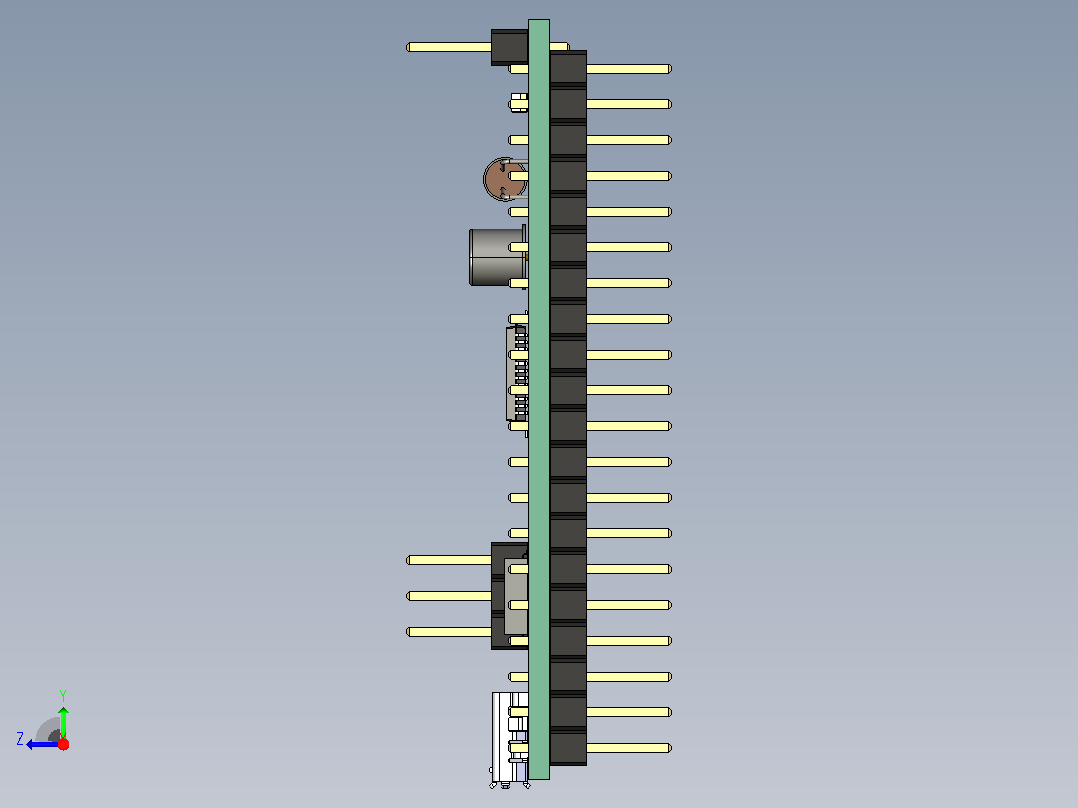 STM32  pcb电路图右视图