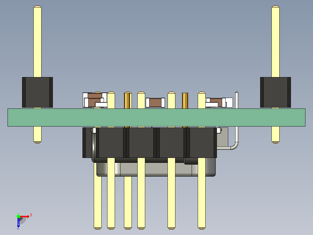 STM32  pcb电路图俯视图