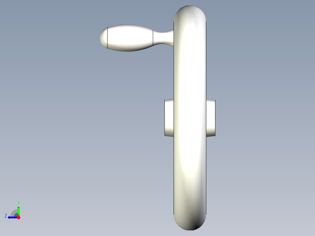手轮3D模型右视图