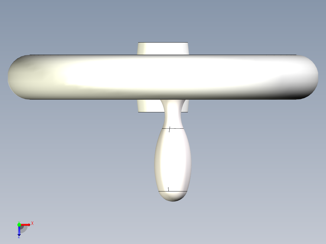 手轮3D模型俯视图