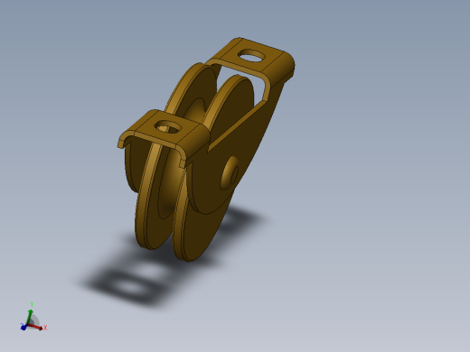 滚轮总成3D模型