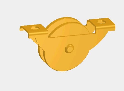 滚轮总成3D模型缩略图