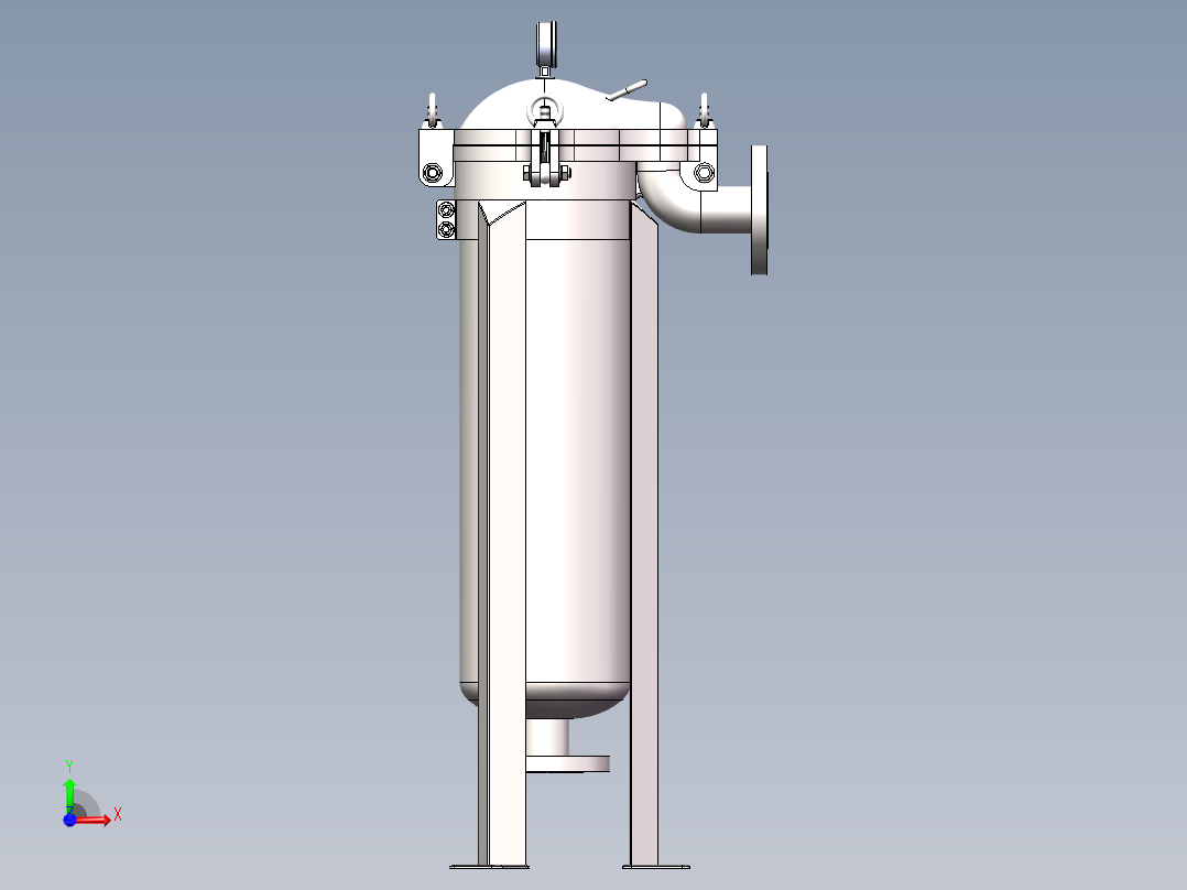 单袋式过滤器 DN50 SW2015前视图