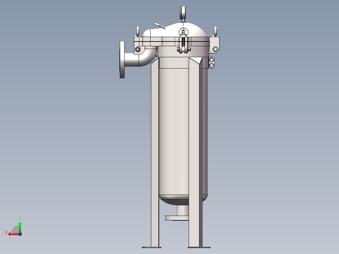 单袋式过滤器 DN50 SW2015后视图