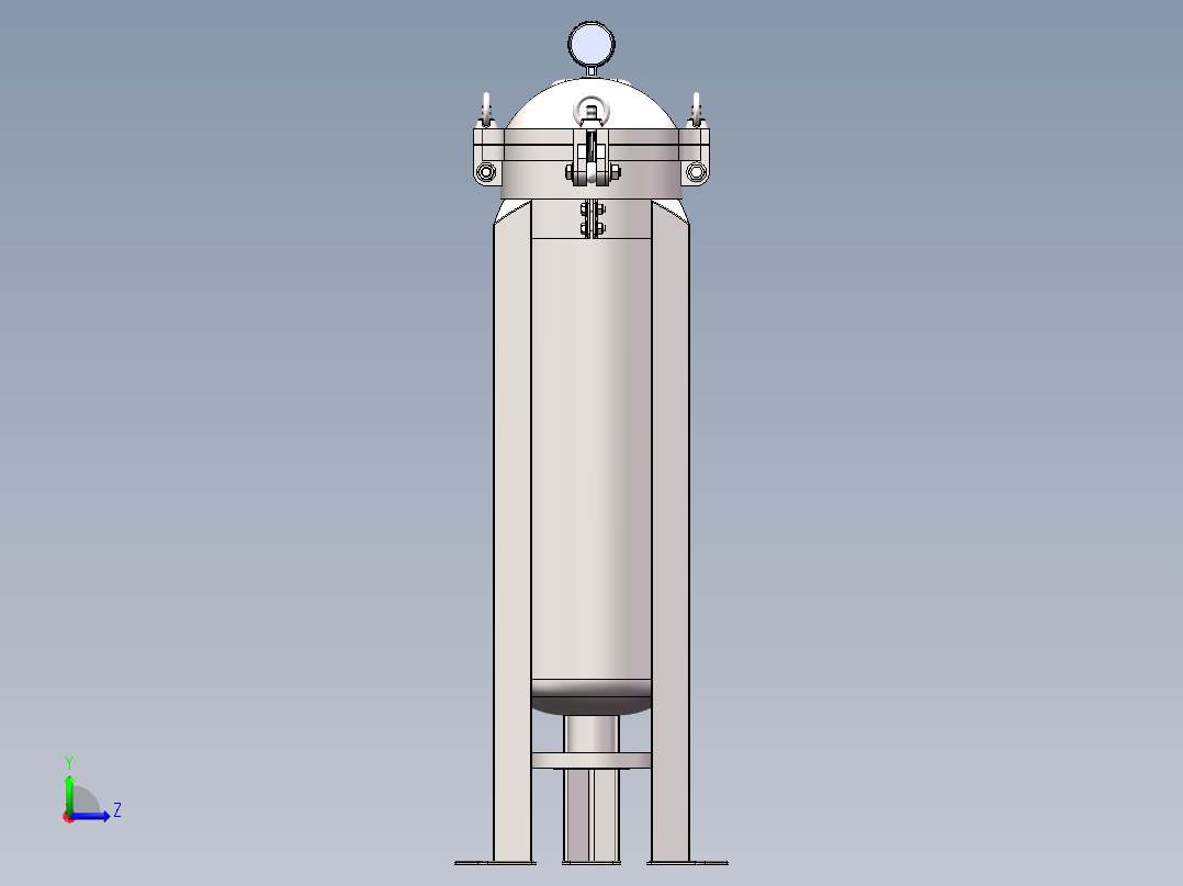 单袋式过滤器 DN50 SW2015左视图