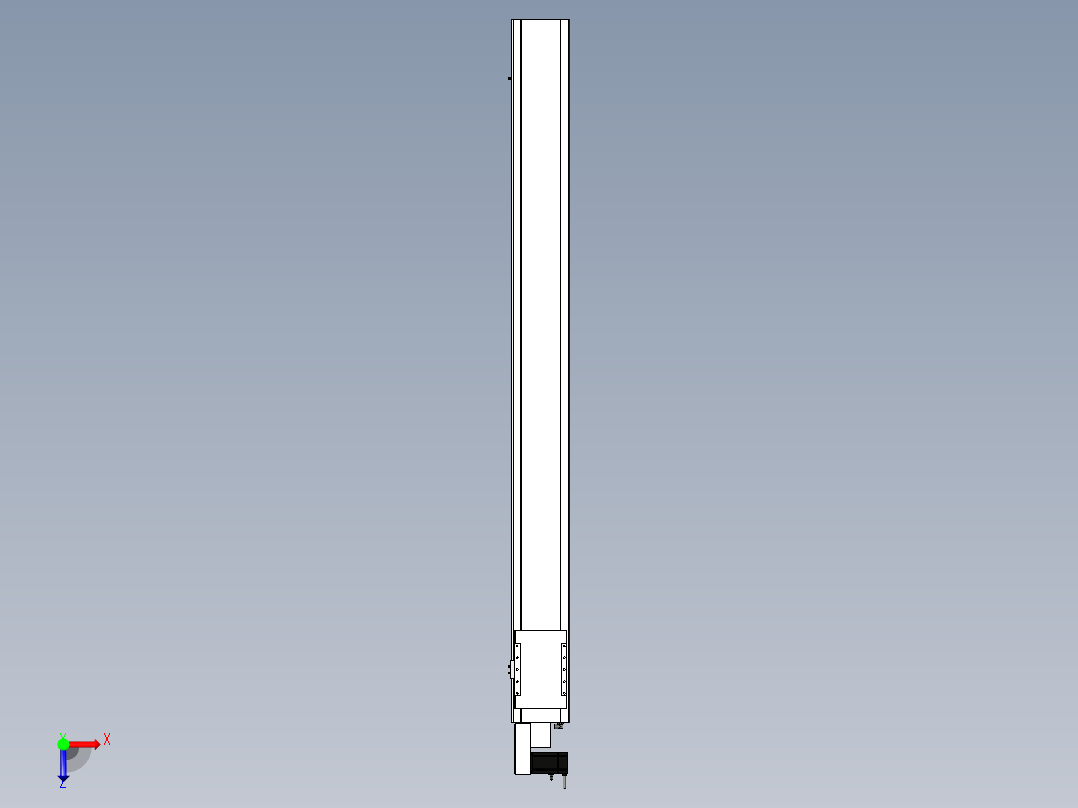 Toyo东佑达直线模组-ECB22-L40-2250-L-M75-C4反俯视图