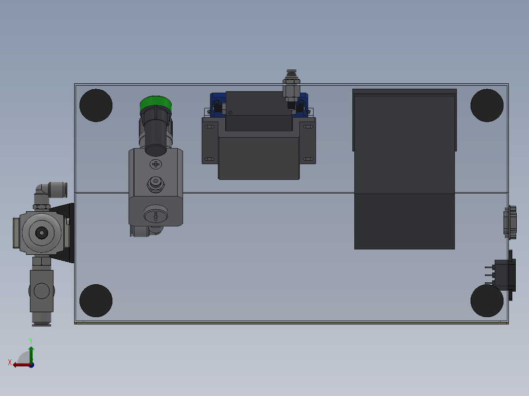 221泄漏测试机后视图
