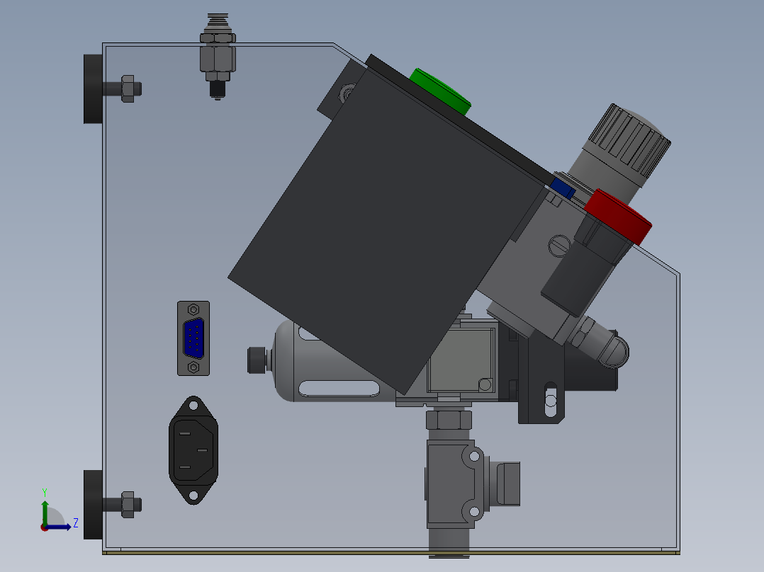221泄漏测试机左视图