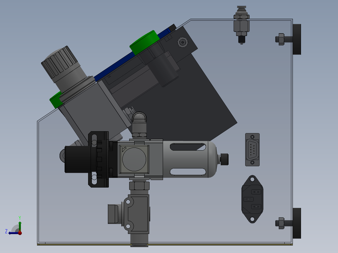 221泄漏测试机右视图