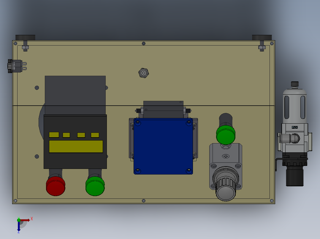221泄漏测试机俯视图