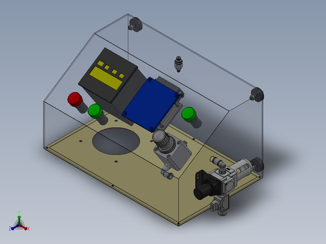 221泄漏测试机正等轴测图
