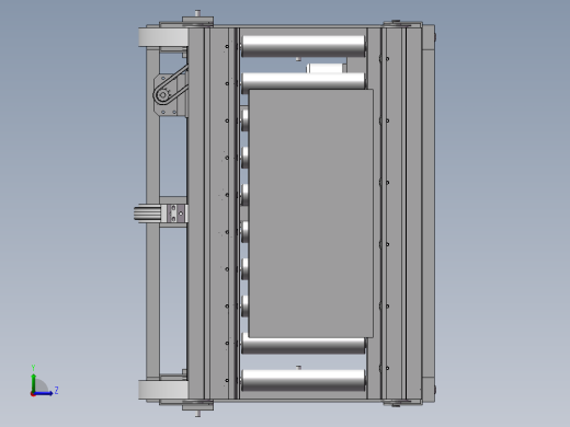 送输线翻转机、L型翻转机构左视缩略图