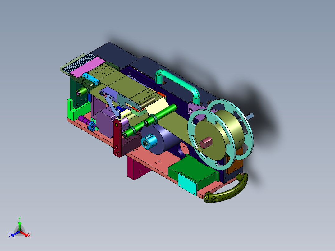 伺服传动标签送纸总成