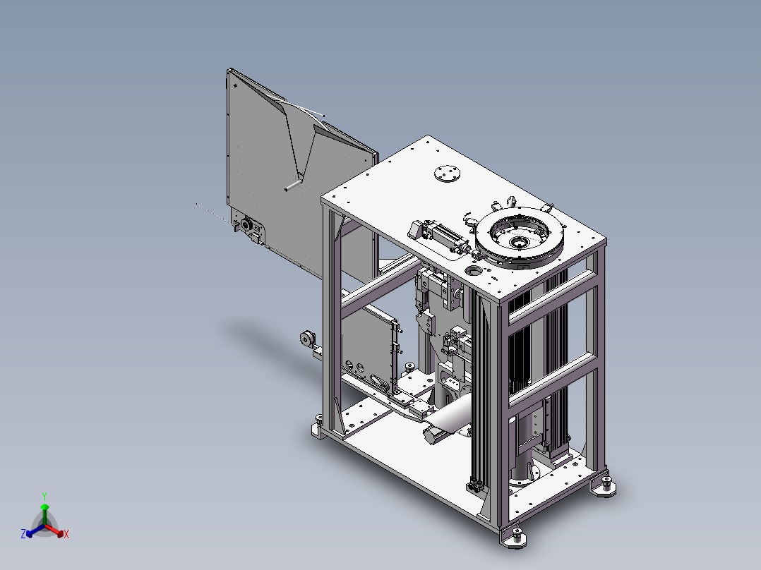 楔机正等轴测图