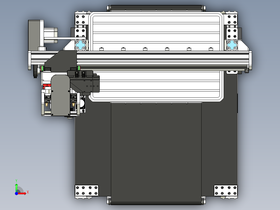铝型材CNC 切割机前视图