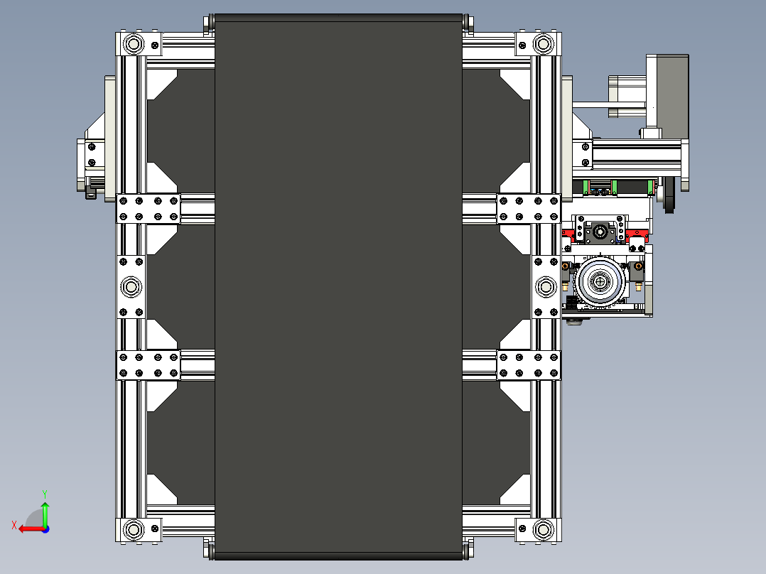 铝型材CNC 切割机后视图
