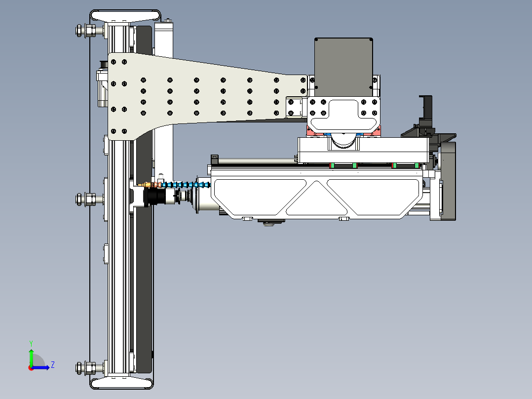 铝型材CNC 切割机左视图