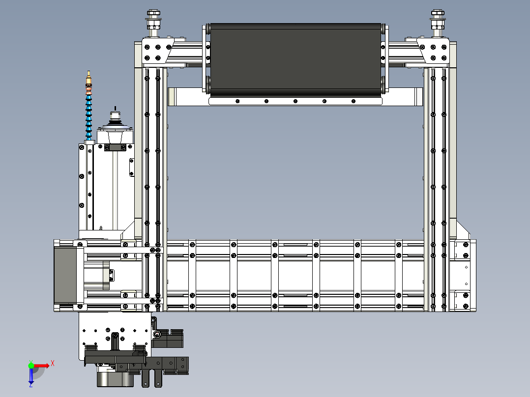 铝型材CNC 切割机俯视图
