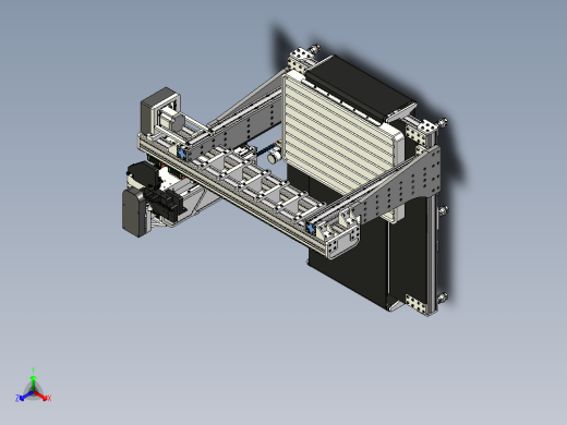 铝型材CNC 切割机正等轴测缩略图