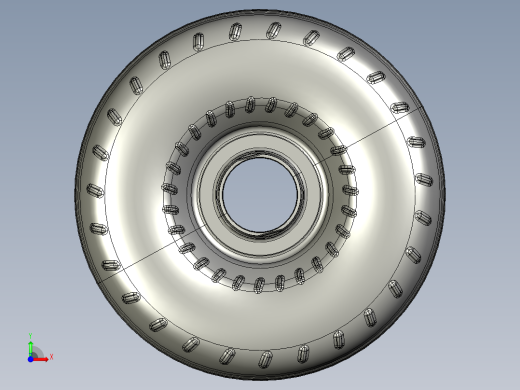 涡轮 叶片 涡扇 (18)前视缩略图