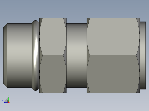 卡套式工业通用硬管接头12_f5bu-s右视缩略图