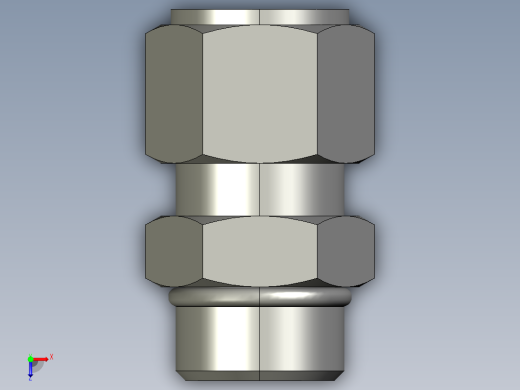 卡套式工业通用硬管接头12_f5bu-s俯视缩略图