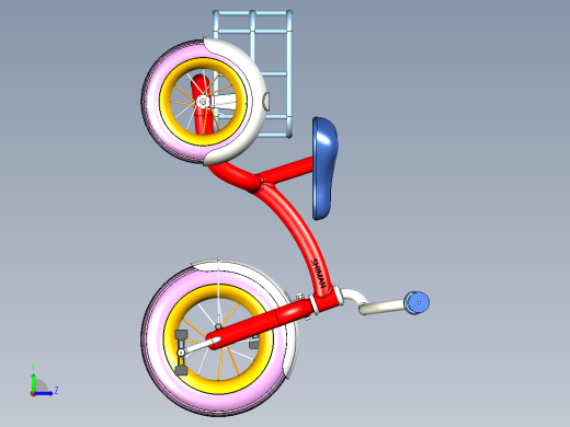 儿童三轮车-10--stp左视缩略图