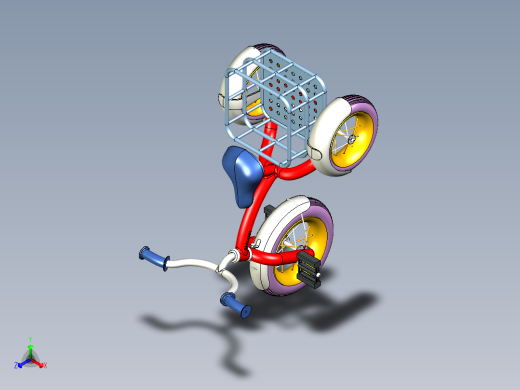 儿童三轮车-10--stp正等轴测缩略图