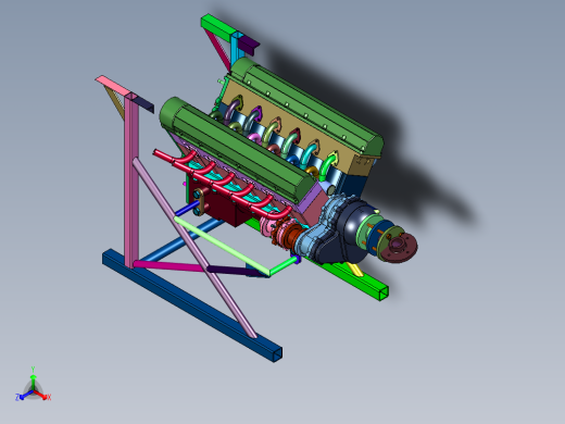 V型12缸航空发动机